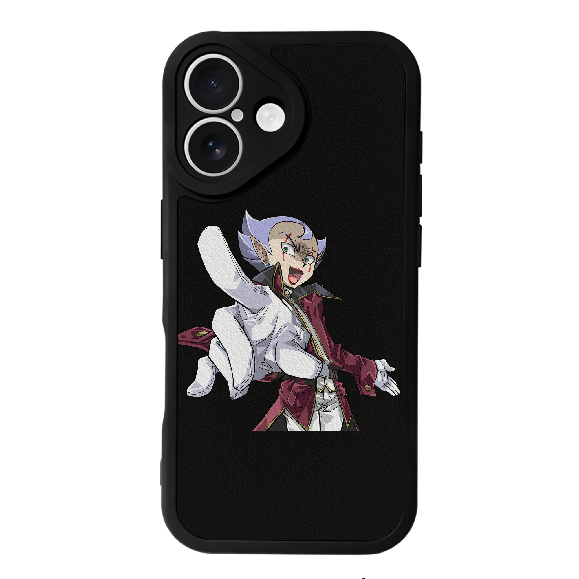 （画像用） 遊☆戯☆王 Yu-Gi-Oh! 【iPhone 16シリーズ対応】シリコンスマホケース（レザー調） 材質：シリコン